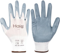 Halo - TUFFOAM SZÜRKE NITRILKESZTYŰ FEHÉR NEJLONBÉLÉSSEL SZÜRKE SZ-9 (HAL9616404D)