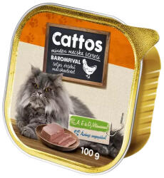 Cattos 100g Baromfi Alutálca - krizsopet