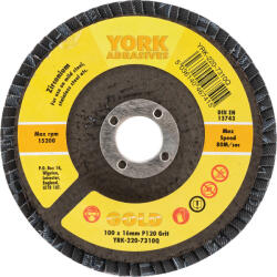 York - 100X16MM CIRKÓNIUM LAMELLÁS CSISZOLÓTÁRCSA ÜVEGSZÁLAS TÁNYÉRON P120 (YRK2207310Q)