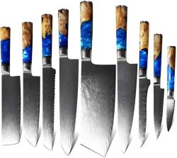 HARAHU Damaszk Késkészlet-9db/Kék KP13842