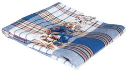 SAUNAGUT Hamam vagy szauna törölköző Karo, kék és fehér kockás