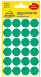 AVERY Etikett AVERY 3006 jelölőpont 18mm zöld 96 darabos (3006) - papir-bolt