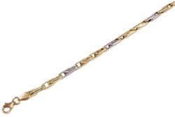 Ékszershop Bicolor dupla anker arany karlánc (1317923)