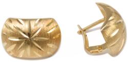 Ékszershop Vésett és matt mintás arany fülbevaló (1314117)