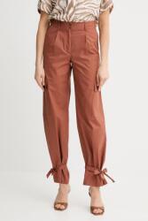 Marciano by Guess pamut nadrág PAT narancssárga, magas derekú egyenes, 5GGB20 7315A - narancssárga 36