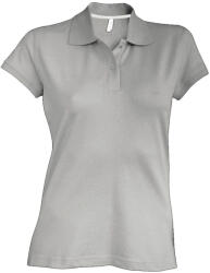 Kariban Női rövid ujjú galléros piké póló, Kariban KA242, Oxford Grey-S (ka242oxg-s)