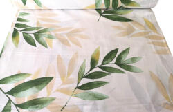  240 cm széles pamutvászon textil - nagy levél mintás
