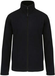 Kariban Uniszex cipzáras mikropolár pulóver, Kariban KA9102, Black-M (ka9102bl-m)