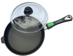 Proficookware ECO PURE titán serpenyő 28 cm kerámia bevonattal, üvegfedővel és levehető nyéllel