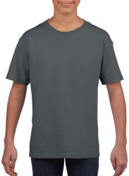 Gildan Rövid ujjú Softstyle gyerekpóló, Gildan GIB64000, Charcoal-XS (giB64000ch-xs)