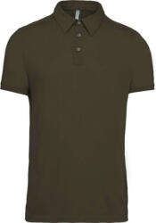 Kariban Férfi galléros rövid ujjú jersey póló, Kariban KA262, Light Khaki-L (ka262lk-l)