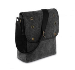 Kimood KI0302 retro pamut válltáska álltható pánttal Kimood, Black-U (ki0302bl-u)