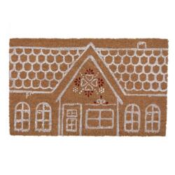 Clayre & Eef Lábtörlő - 75x45cm - Mézeskalács házikó