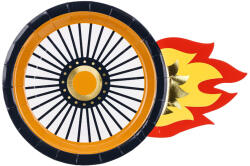  Tányérok kerék, 26, 5x18 cm, mix (1 pkt / 6 db. ) (TPP86)