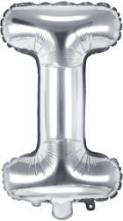  Fólia lufinév betű ''I'', 35 cm, ezüst (FB2M-I-018)
