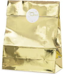  Ajándékzacskók, arany, 25x38x11cm (1 db / 3 db) (TNP14)