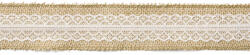  Juta szalag csipkével, 5x500cm (TJ4-5)
