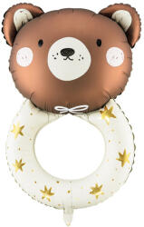  Fólia léggömb Teddy csörgő, 61x88 cm, mix (FB191)