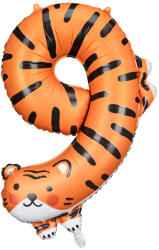  9-es számú fólia lufi - Tigris, 64x87 cm, mix (FB163-9)