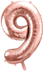  9'' számú fólia lufi, 86 cm, rózsaszín arany (FB1M-9-019R)