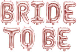  Fólia lufi Menyasszony legyen, 340x35cm, rózsa arany (FB35M-019R)
