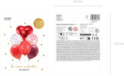 Léggömb szett Be enyém valentin, mix (1 db / 6 db) (ZB1)