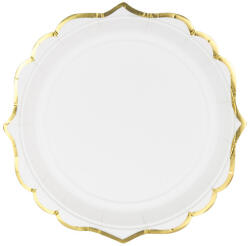  Tányérok, fehér, 18, 5 cm (1 pkt / 6 db. ) (TPP30-008)