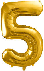  5'' számú fólia léggömb, 86 cm, arany (FB1M-5-019)