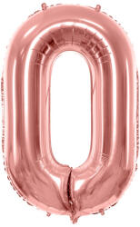  0'' számú fólia lufi, 86 cm, rózsaszín arany (FB1M-0-019R)