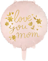  Szeretlek anya'' fólia lufi, 45 cm, rózsaszín (FB128)