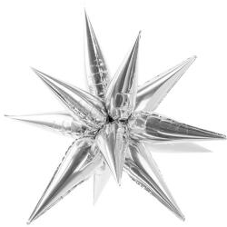 Fólia lufi Star 3D, 70cm, ezüst (FB68M-018)