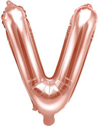 Léggömb betű ''V'', 35cm, rózsaarany (FB2M-V-019R)