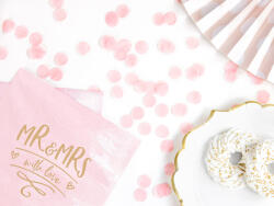  Konfetti körök, világos rózsaszín, 15g (KONS41-081J)