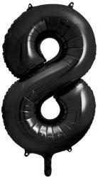  8'' számú fólia lufi, 86 cm, fekete (FB1M-8-010)