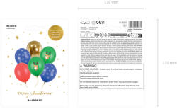  Balloons 30 cm Merry Christmas, mix (1 pkt / 6 pc. ) (SB14P-329-000-6)