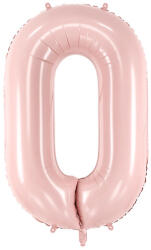  Fólia léggömb ''0'', 72cm, világos rózsaszín (FB230P-0-081J)