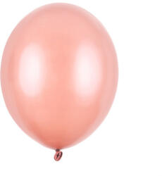  Erős léggömbök 12 cm, metál Rose Gold (1 db / 100 db) (SB5M-019R)