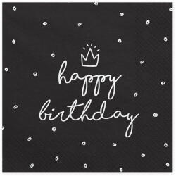  Szalvéta Boldog születésnapot, 33x33 cm (1 db / 20 db) (SP33-15-010)