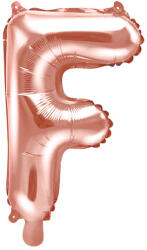  Foil Balloon Letter ''F'', 35cm, rose gold (FB2M-F-019R)