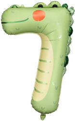 7-es számú fólia lufi - Krokodill, 56x85 cm, mix (FB163-7)