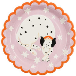  Paper plates Dalmatian, 18x18 cm, mix (1 pkt / 6 pc. ) (TPP95)