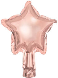  Fólia lufi Stars, 12cm, rózsa arany (1 pkt / 25 db. ) (FB119M-019R)