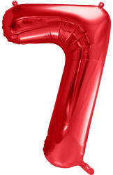 7'' számú fóliás léggömb, 86 cm, piros (FB1M-7-007)