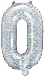  Fólia lufi betű ''O'', 35 cm, holografikus (FB2H-O-018)