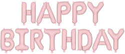 Fóliás léggömb Boldog születésnapot, 340x35cm, rózsaszín (FB6T-081J)