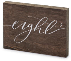 Fa asztalszám, ''Nyolc'', 2x18x12, 5 cm (KPZ8-8-100)