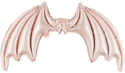  Fólia ballon denevérszárnyak, rózsaszín holografikus, 85 x 50 cm (FBS4)