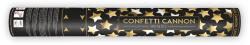  Confetti cannon with stars, gold, 40cm (TUKST40-019)