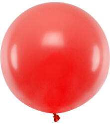  Kerek léggömb 60 cm, pasztell mákpiros (OLBOM-007J)