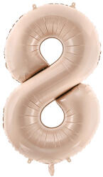  Foil Balloon Number ''8'', 72cm, dark beige (FB230T-8-013C)